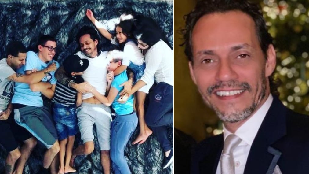 Marc Anthony y sus hijos