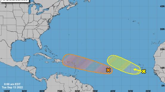 Vigilan dos sistemas con probabilidad de desarrollo ciclónico durante los próximos días