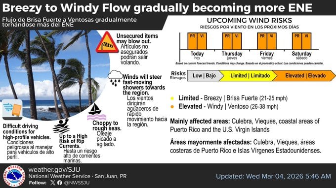 Brisa fuerte a ventosa.