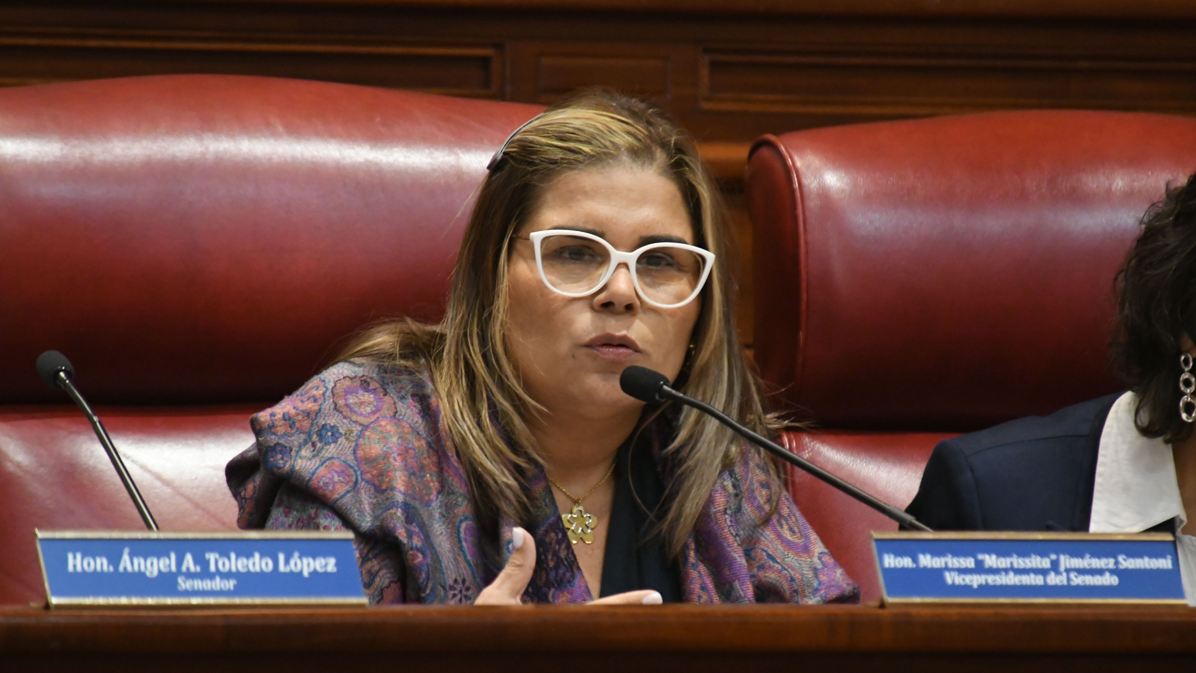 La Vice Presidenta del Senado, Marissa Jimenez Santoni