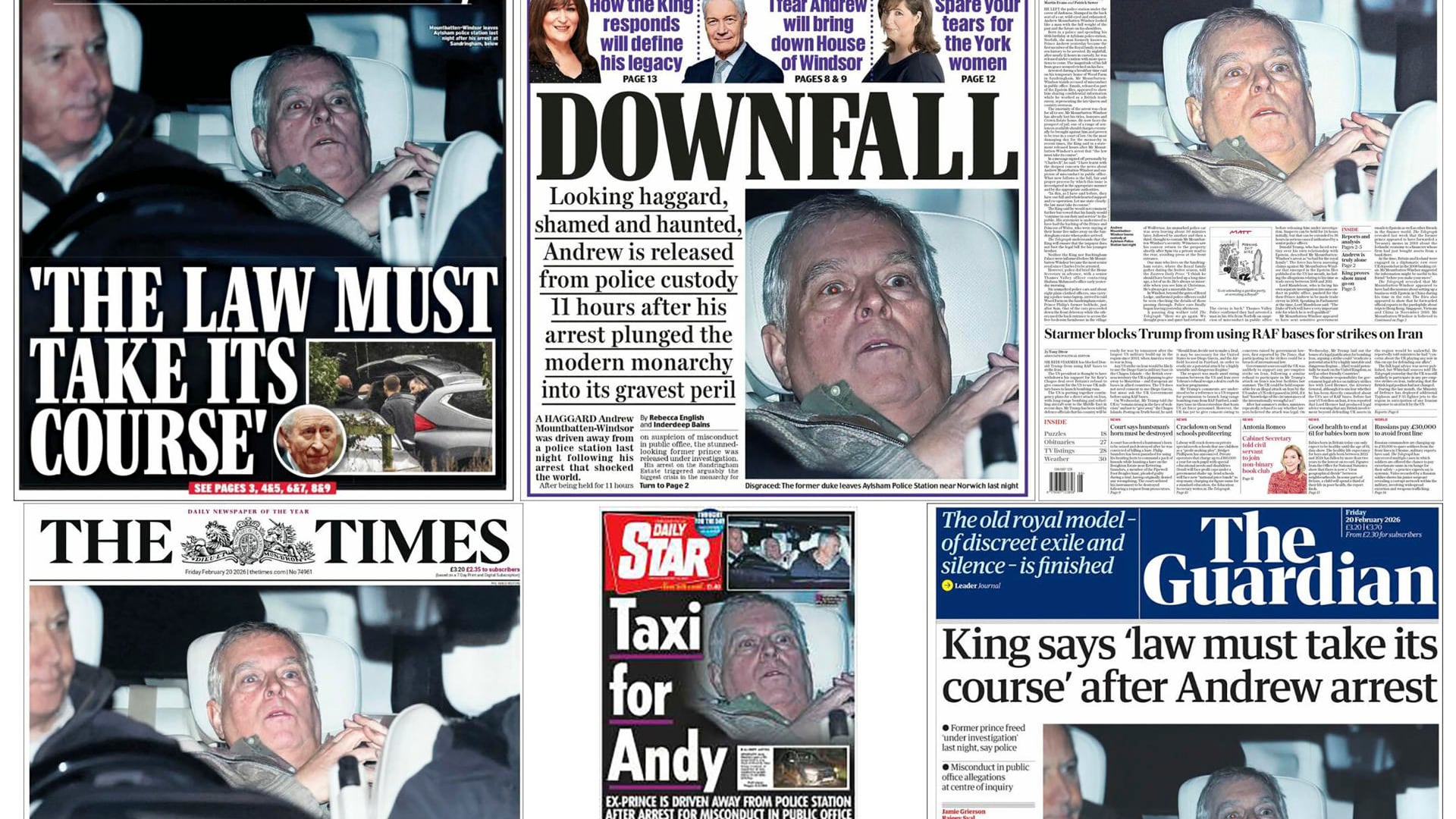 diarios británicos caso Andrés