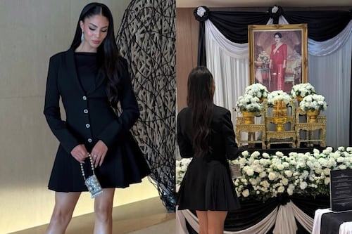 Miss Universo 2025: Zashely Nicole Alicea llega a Tailandia y muestra respeto a la reina madre Sirikit