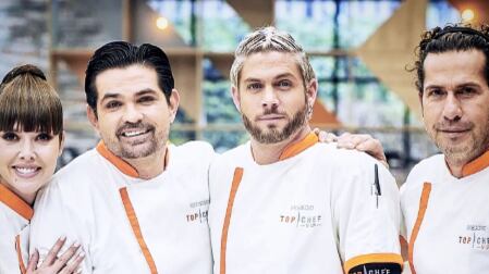 Marlene Favela, Ferdinando Valencia, Horacio Pancheri y Gregorio Pernía, participantes de "Top Chef VIP"