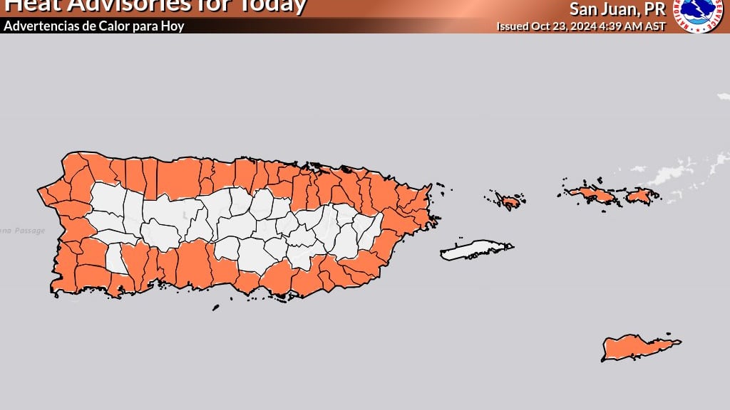 Emiten advertencia de calor para este 23 de octubre de 2024.