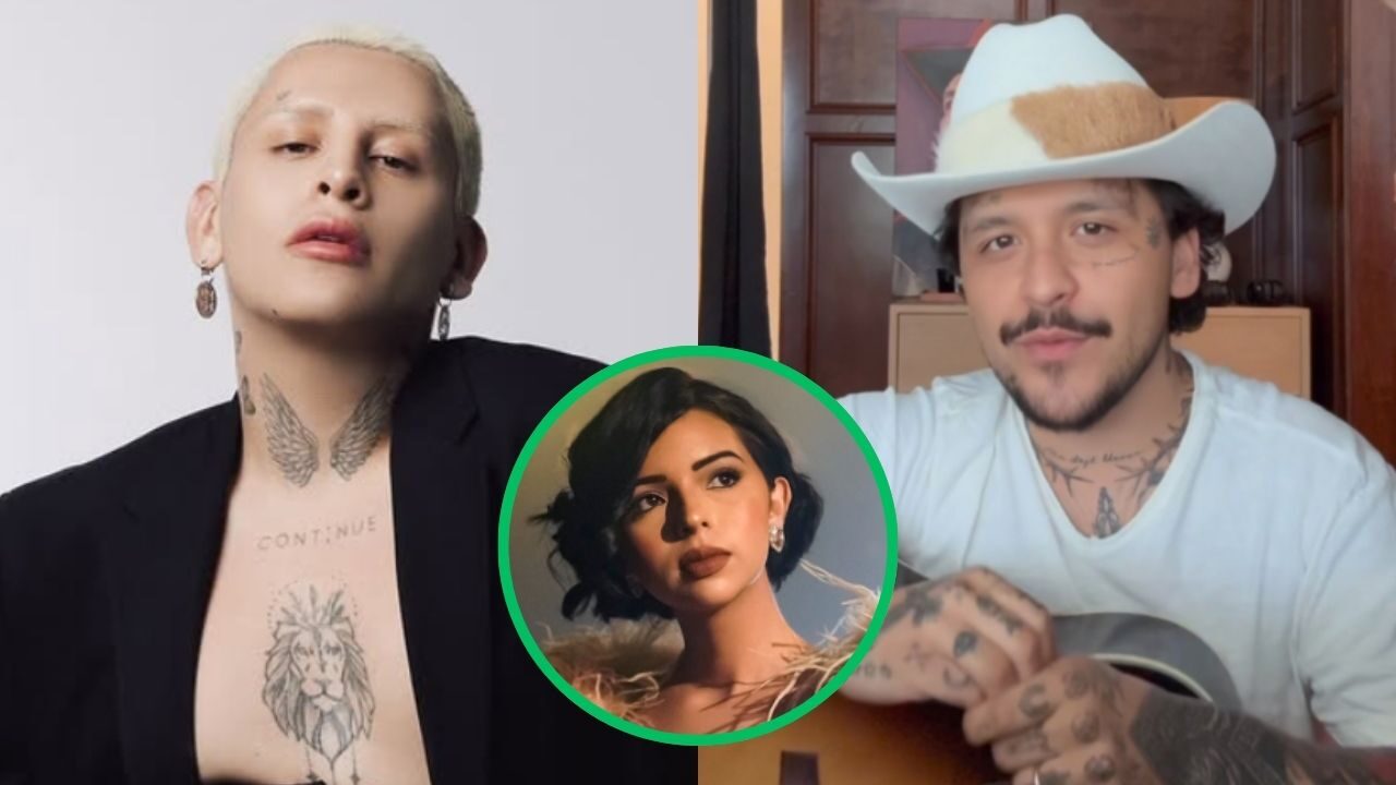 Kunno, Nodal y Ángela Aguilar