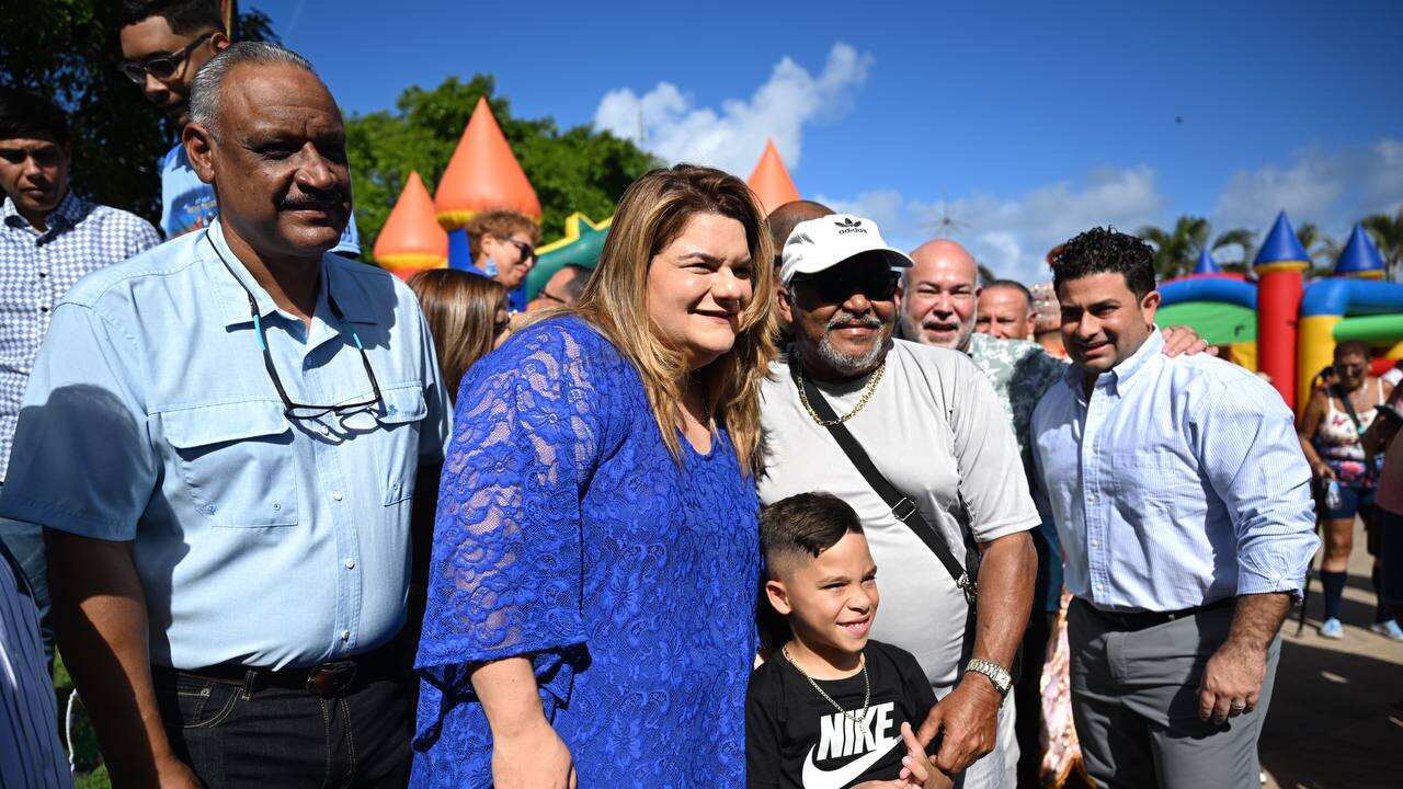 La gobernadora Jenniffer González Colón en Vieques
