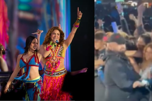 Imitadora de Shakira intentó acercarse a la artista en pleno show y terminó detenida por seguridad; en redes la critican
