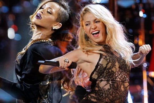 Shakira suena para acompañar a Rihanna ¿será la sorpresa en el Super Bowl? 