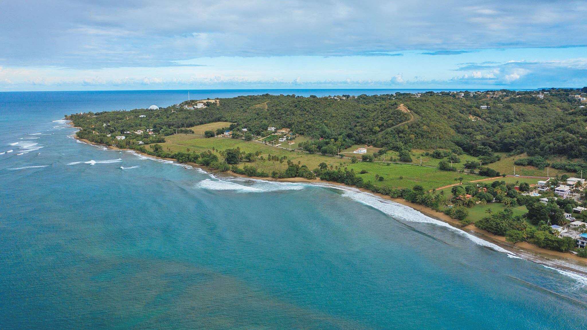 Imagen aérea de Puerto Rico.