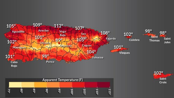 Alerta de calor para hoy, jueves, 22 de septiembre de 2022.