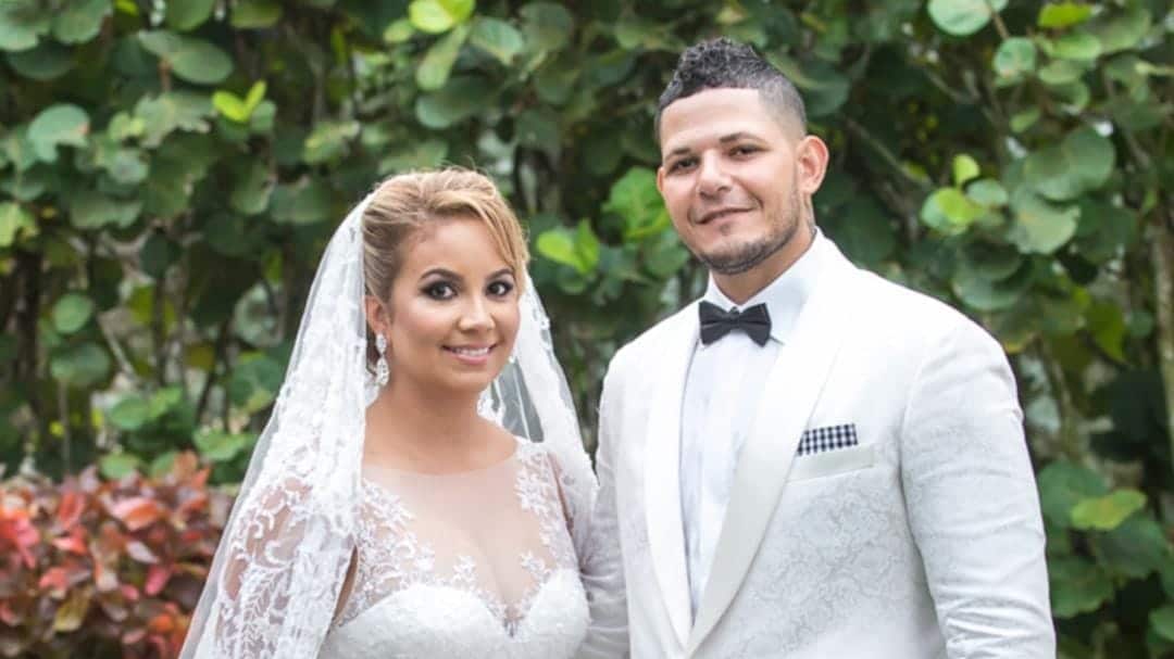 Yadier Molina y su esposa Wanda Torres