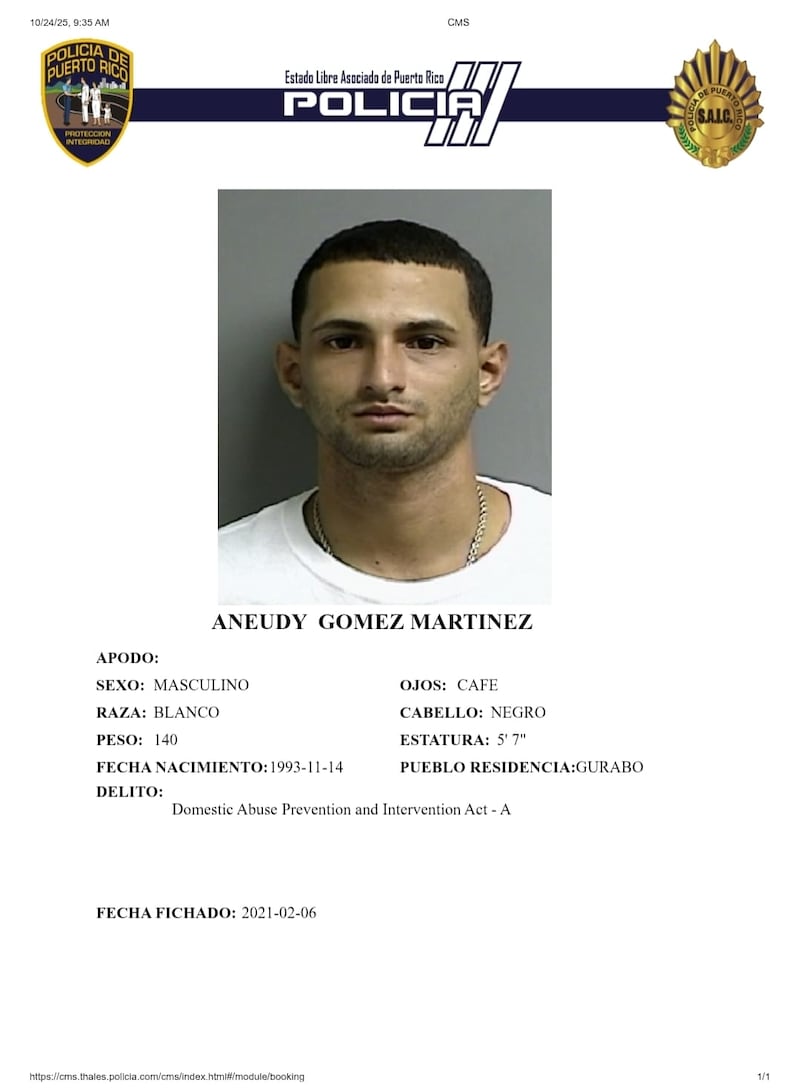 Aneudy Gómez Martínez.