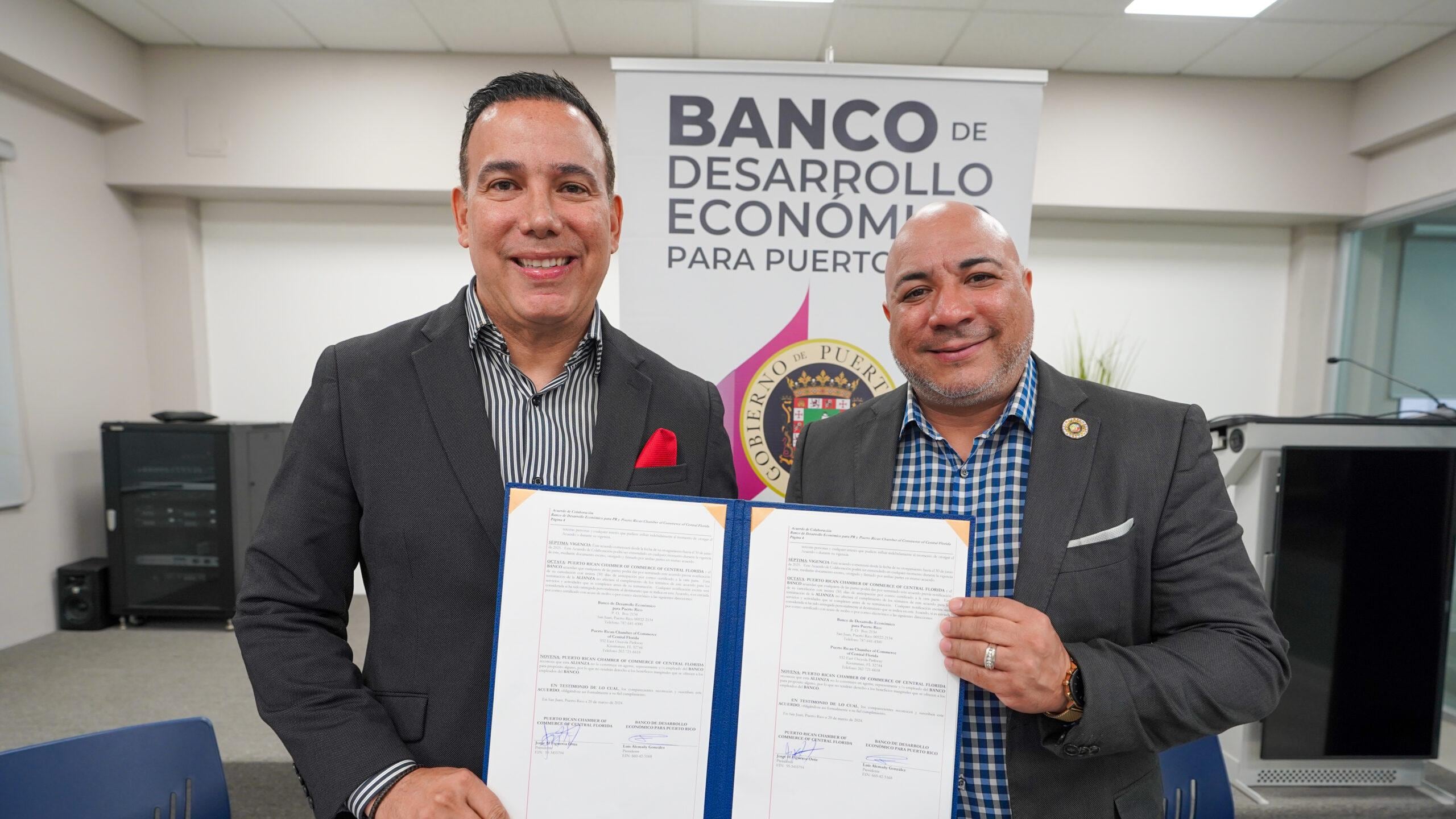 BDE y Cámara de Comercio Puertorriqueña de Florida Central unen esfuerzos para atraer empresarios a Puerto Rico.