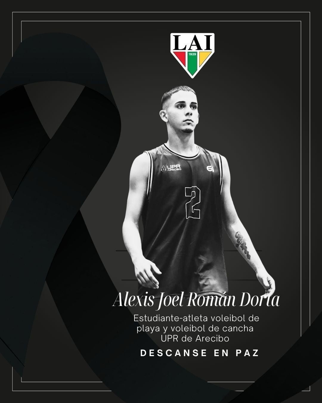 LAI lamenta muerte de joven atleta de la UPR tras accidente en Hatillo