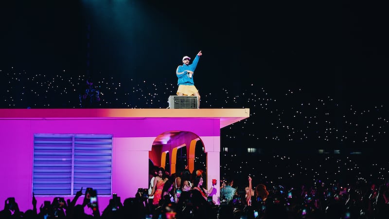 Bad Bunny primera noche de concierto en Medellín 2026.