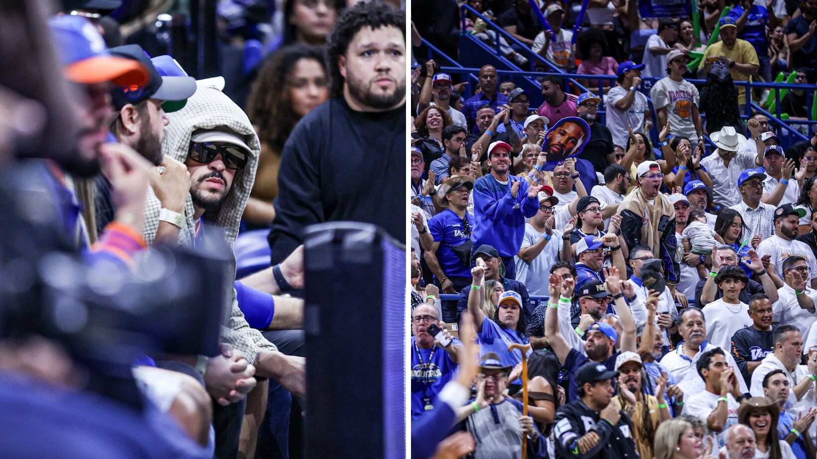 La fanaticada de los vaqueros de Bayamón le dedicó un coro a Bad Bunny.