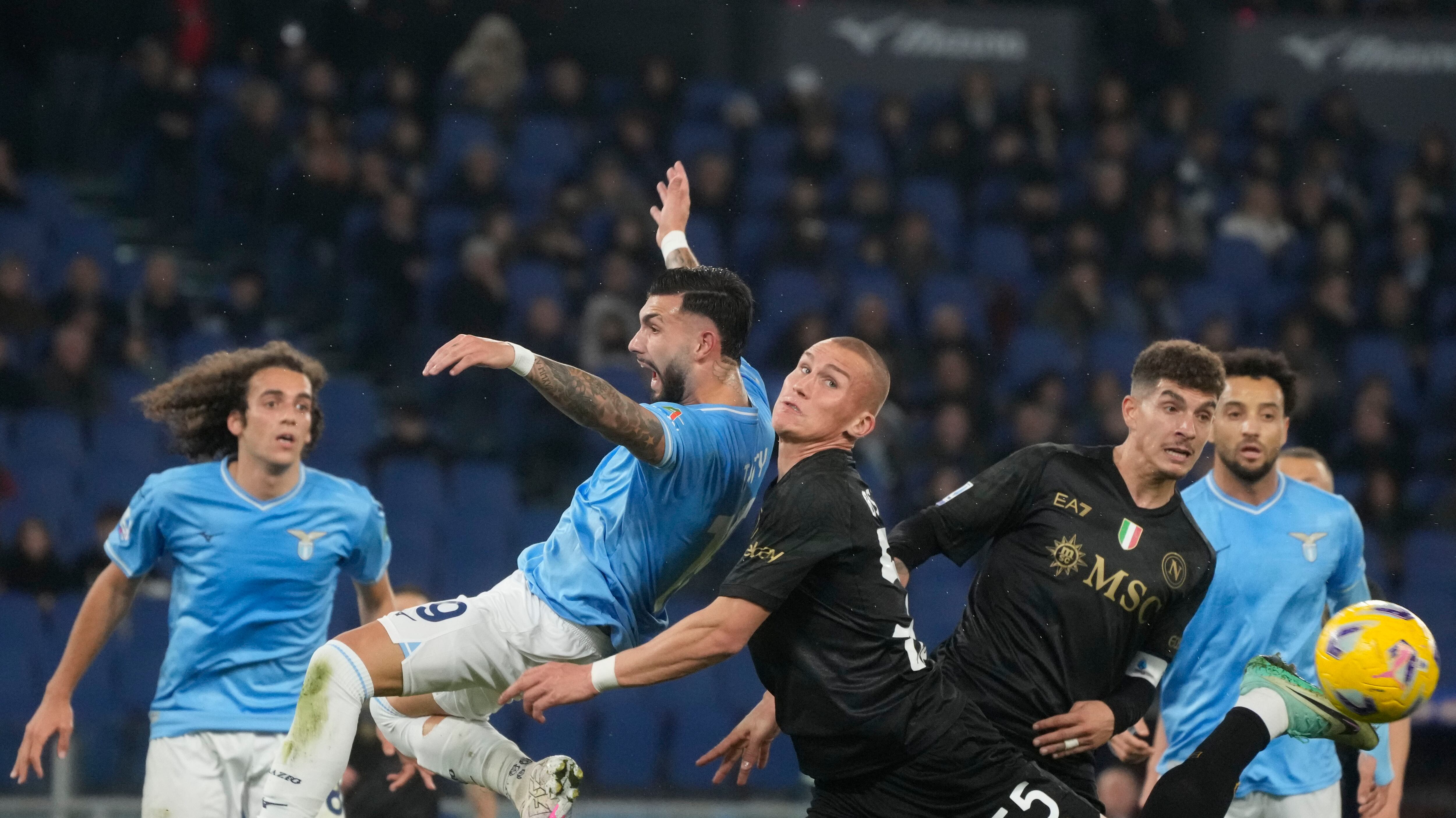 Partido de Lazio y Napoli