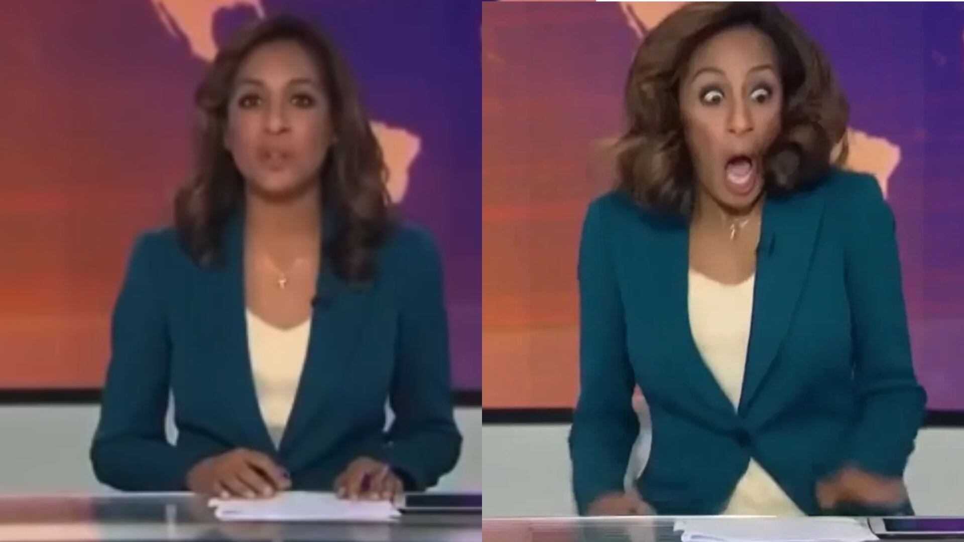 Presentadora de Noticias de Londres