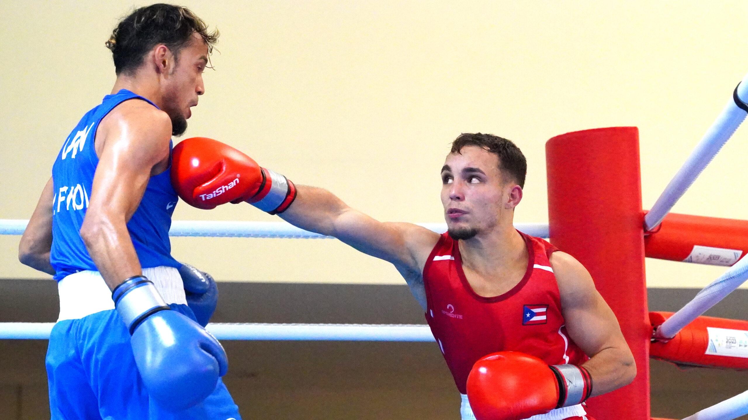 ANGEL LLANOS (PUR) VS JORGE CUELLAR (ESA) - BOXING
