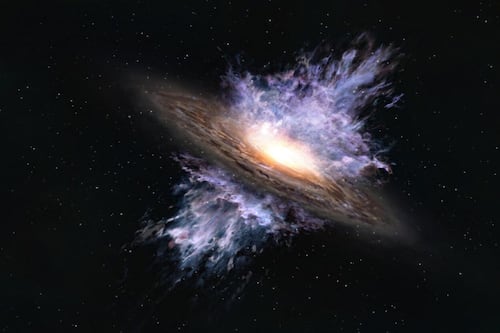 NASA detecta una “supertormenta” cósmica: un agujero negro expulsa gas a 90.000 kilómetros por segundo