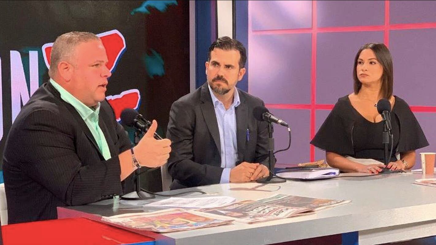 Ricardo Rosselló en la mesa de La Z.