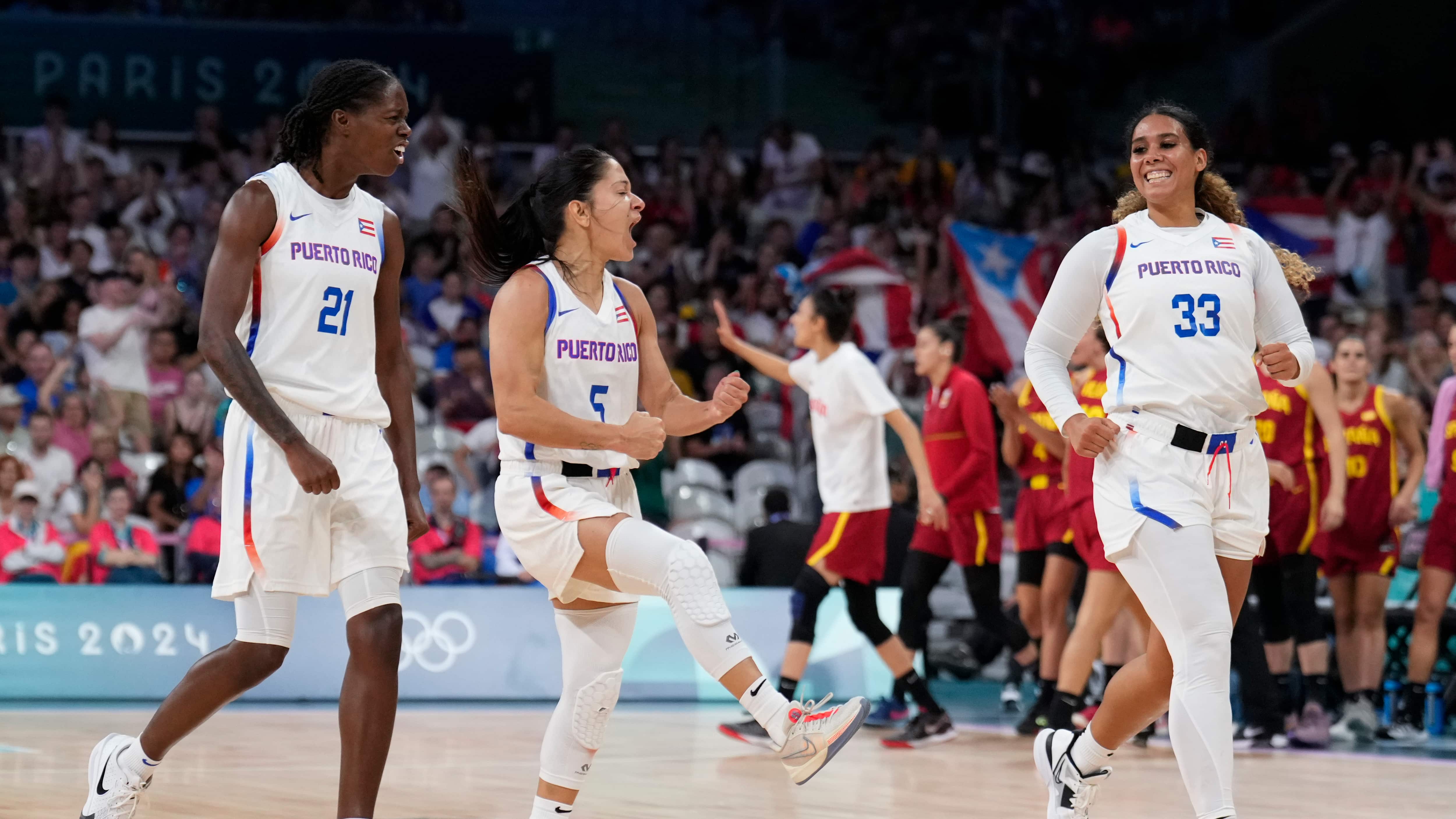El equipo de Puerto Rico enfrentó a España en París 2024.