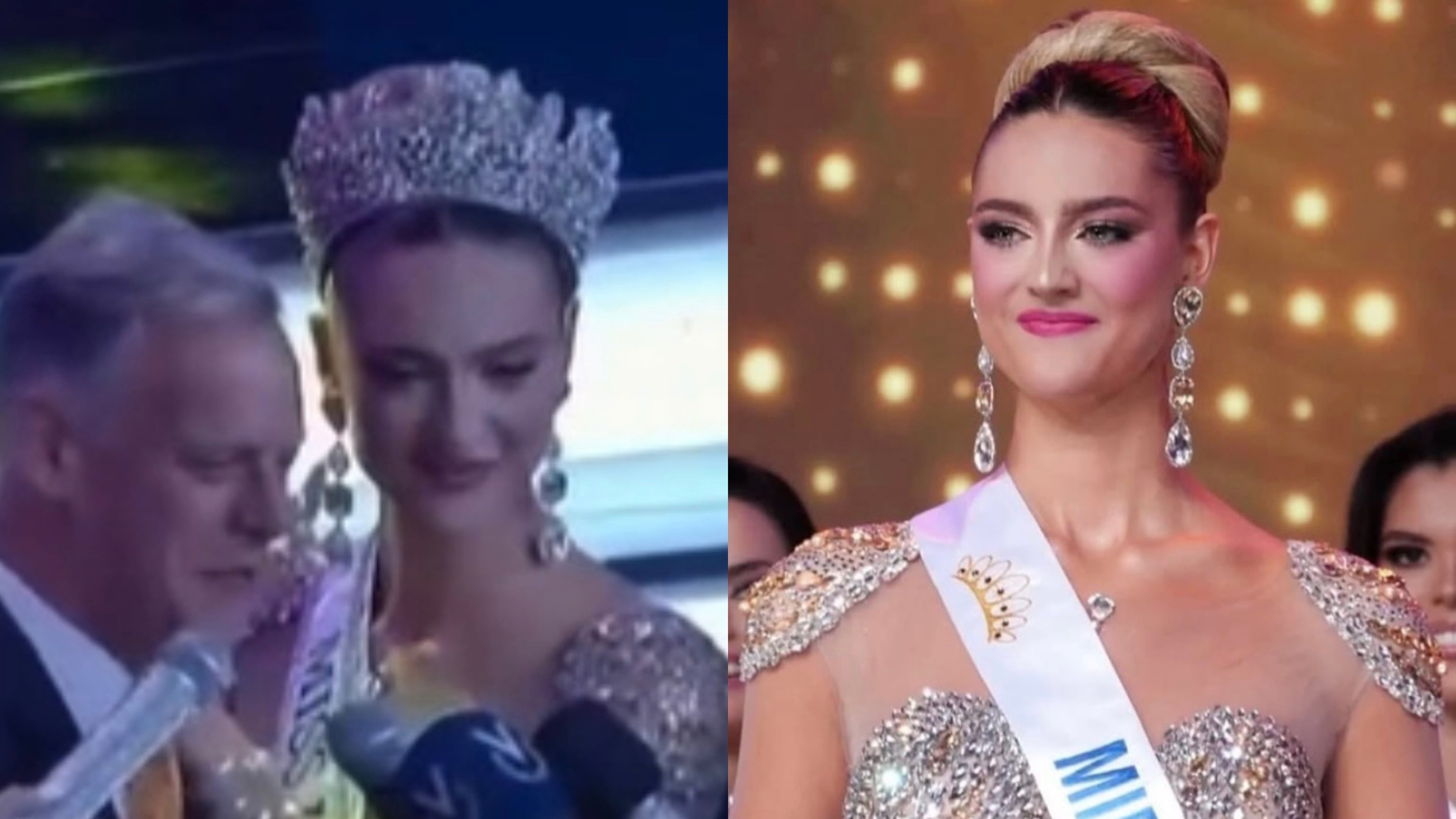 Nicolás Armando Vegas Chumaceiro junto a su hija Clara Vegas Goetz; nueva Miss Venezuela 2025-2026.