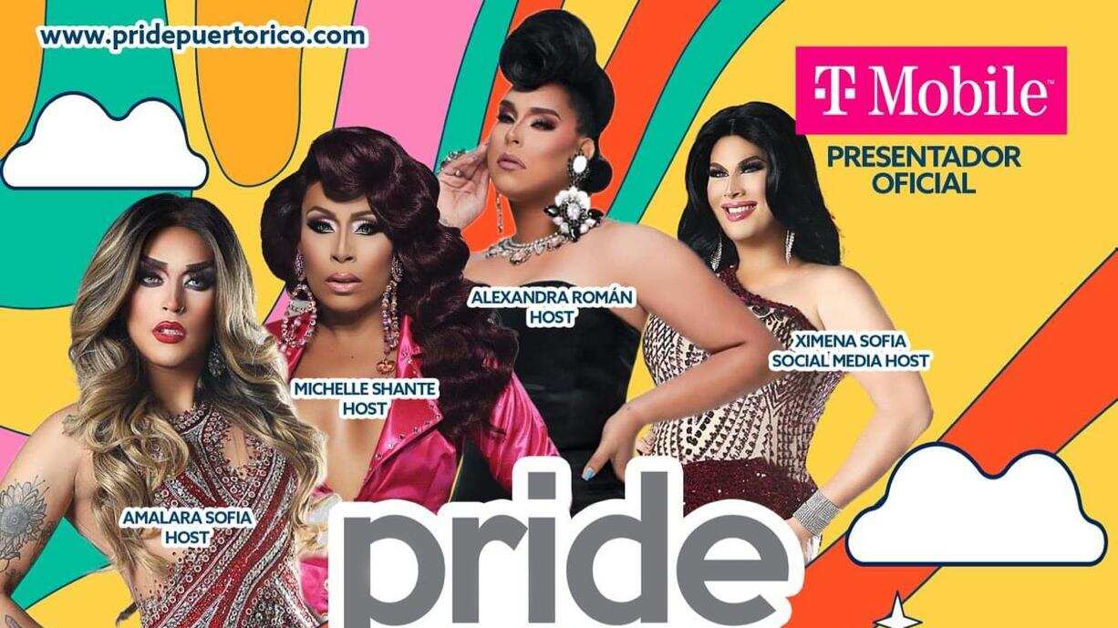 Transformistas que se darán cita en el ‘Pride Fest Puerto Rico 2023′ en San Juan.