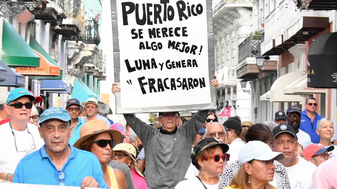 Manifestación contra LUMA y Genera