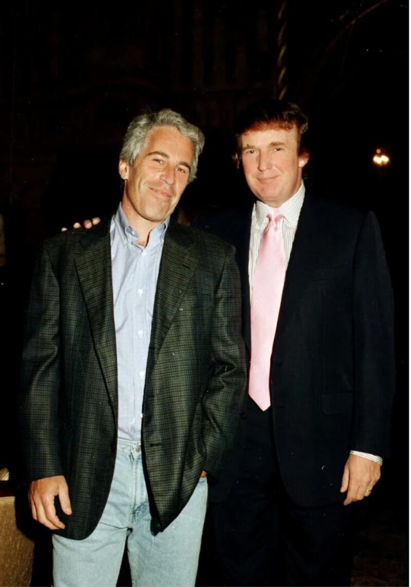 Donald Trump con Jeffrey Epstein en Palm Beach Florida 1997