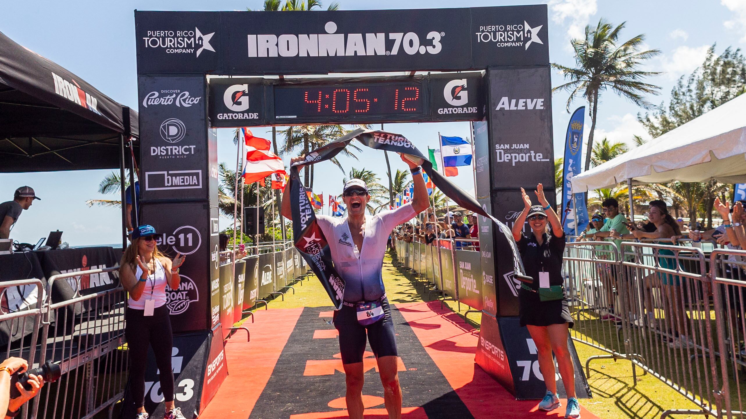 Evento IRONMAN 70.3 Puerto Rico que se llevó a cabo hoy con la participación de 907 atletas procedentes de 23 países y Puerto Rico.