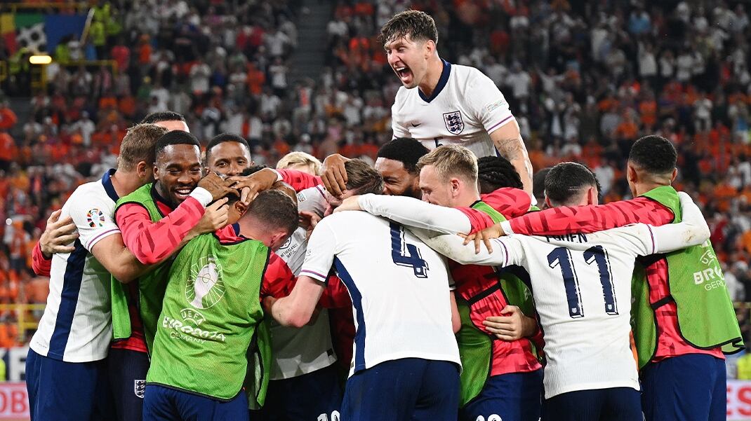 La selección inglesa venció a Países Bajos en el minuto 90.