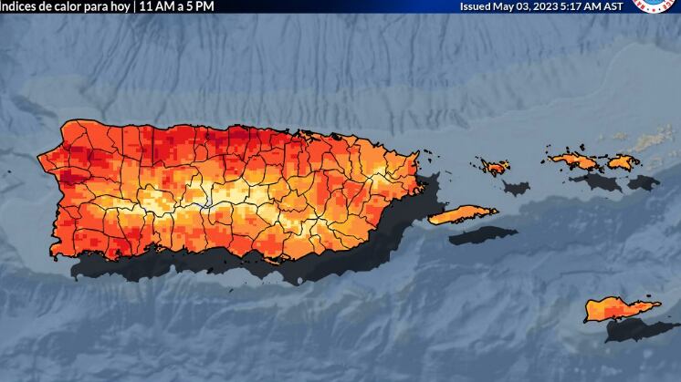 Altas temperaturas en Puerto Rico.