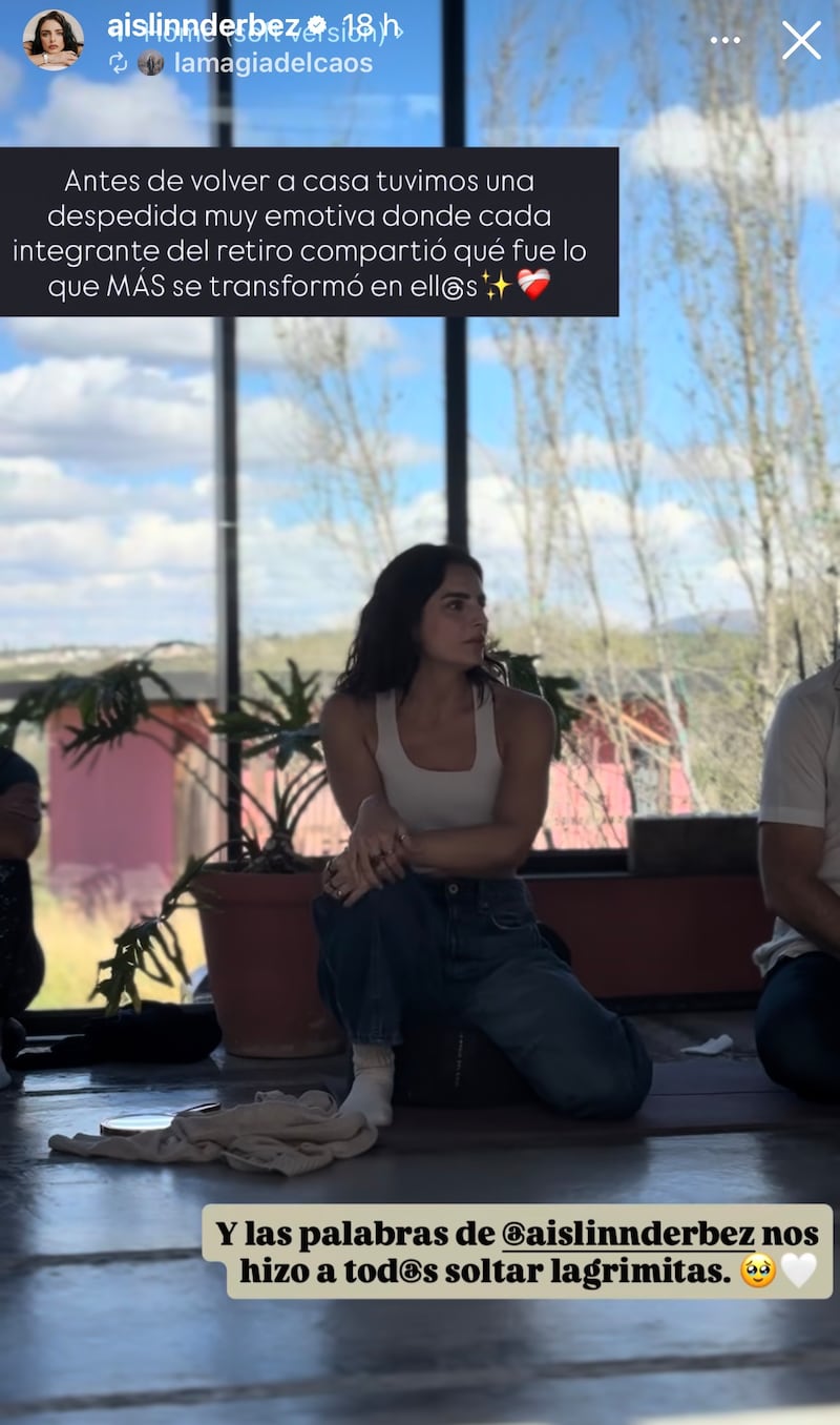 Aislinn Derbez reaparece tras la muerte de su madre