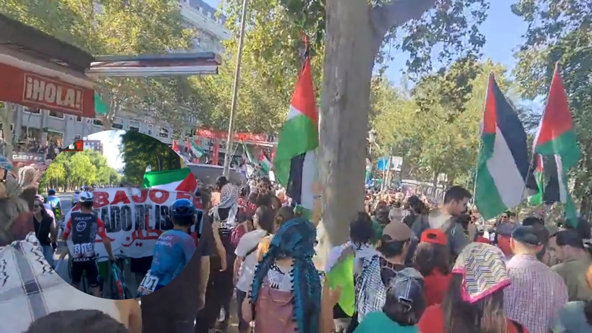 Manifestantes propalestina