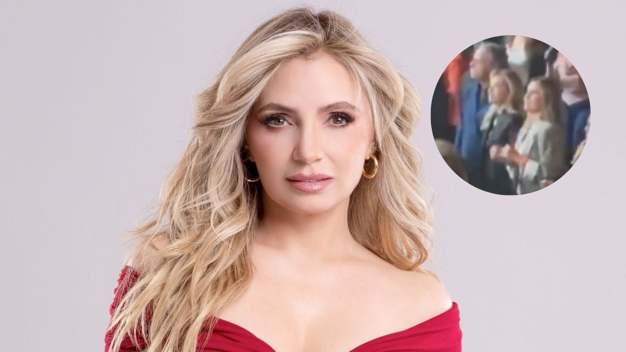 La actriz fue captada bailando en un concierto de Chayanne