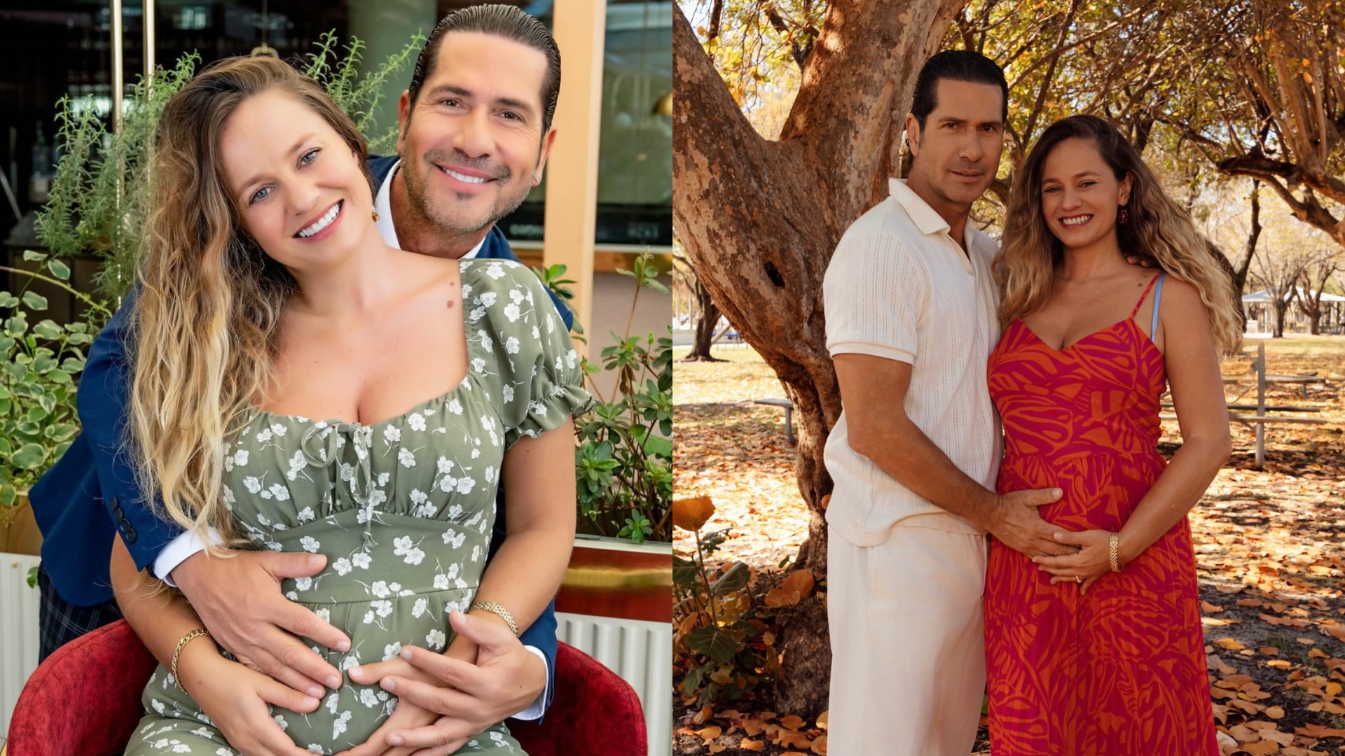 Gregorio Pernia y su esposa, Erika Rodriguez