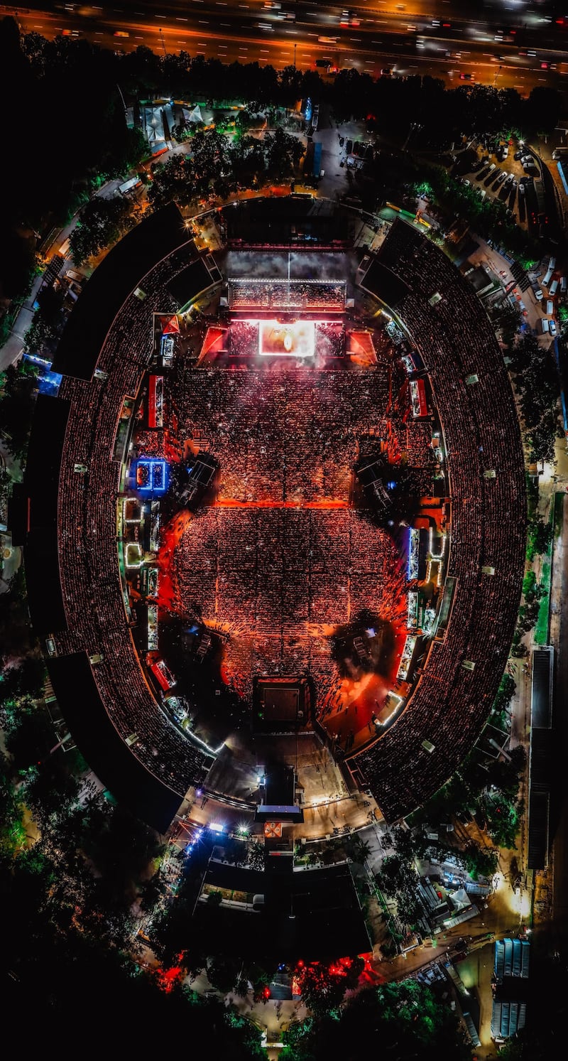 El artista puertorriqueño se presentó en República Dominicana.