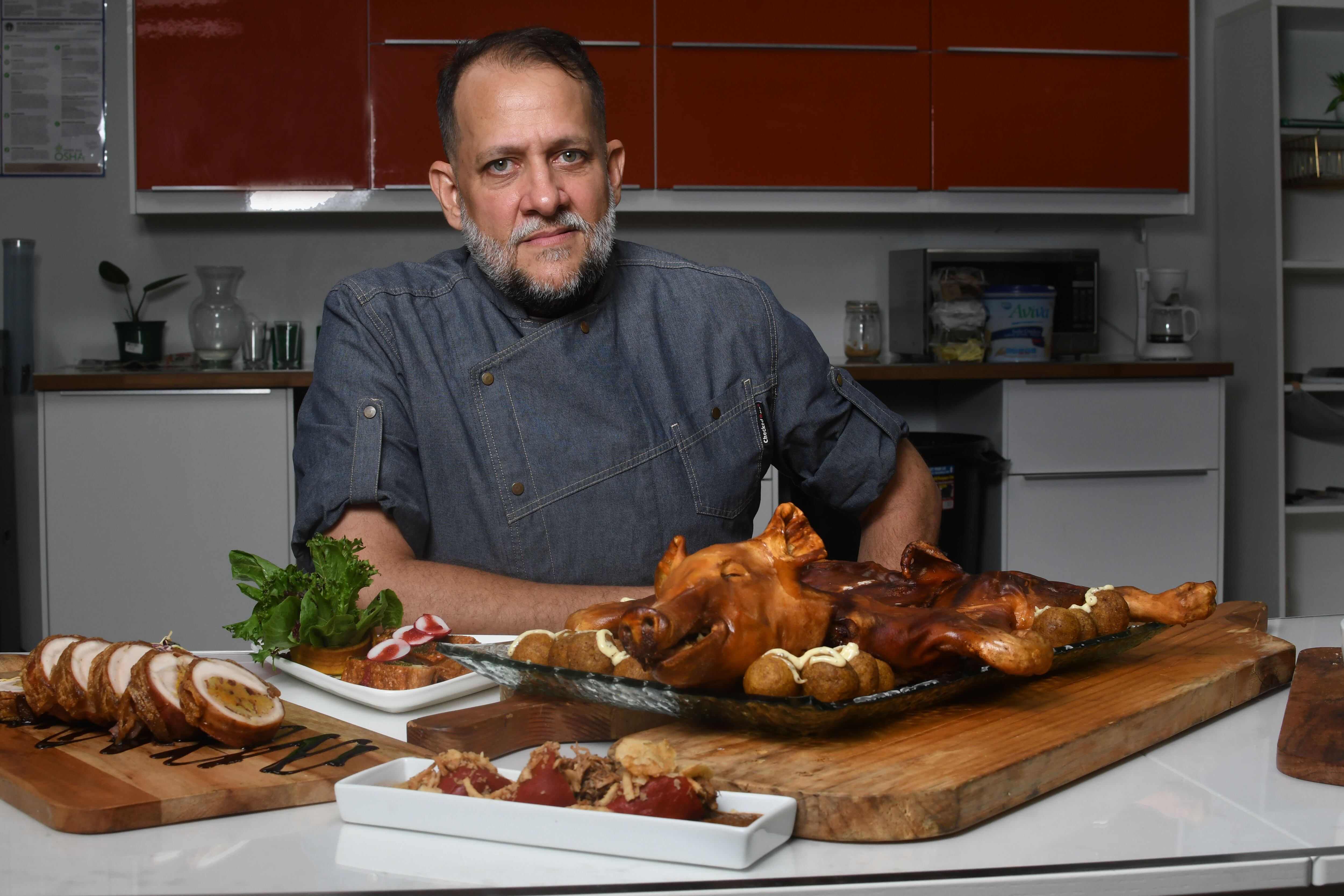 Chef Luis Diaz, cochinillo y otros platos. Metro PR 4 de octubre de 2024