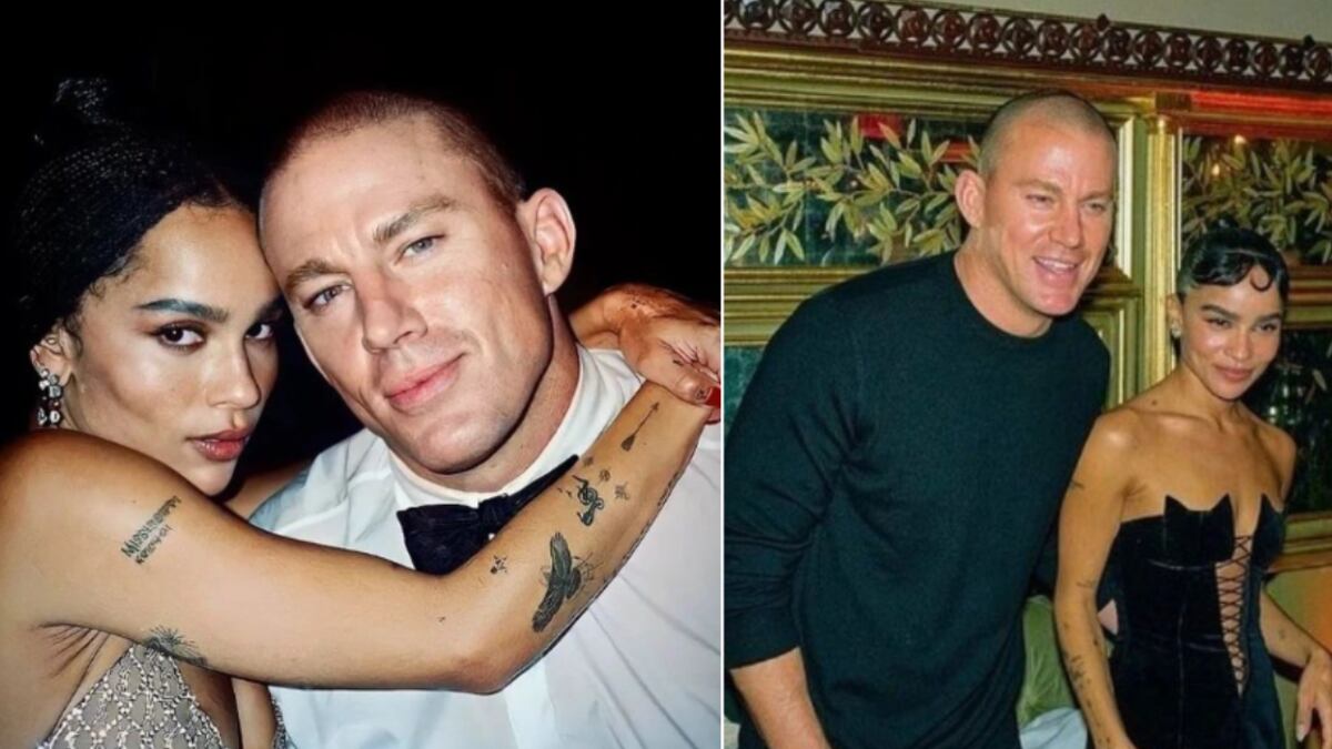 Zoë Kravitz lució felizmente enamorada de Channing Tatum.