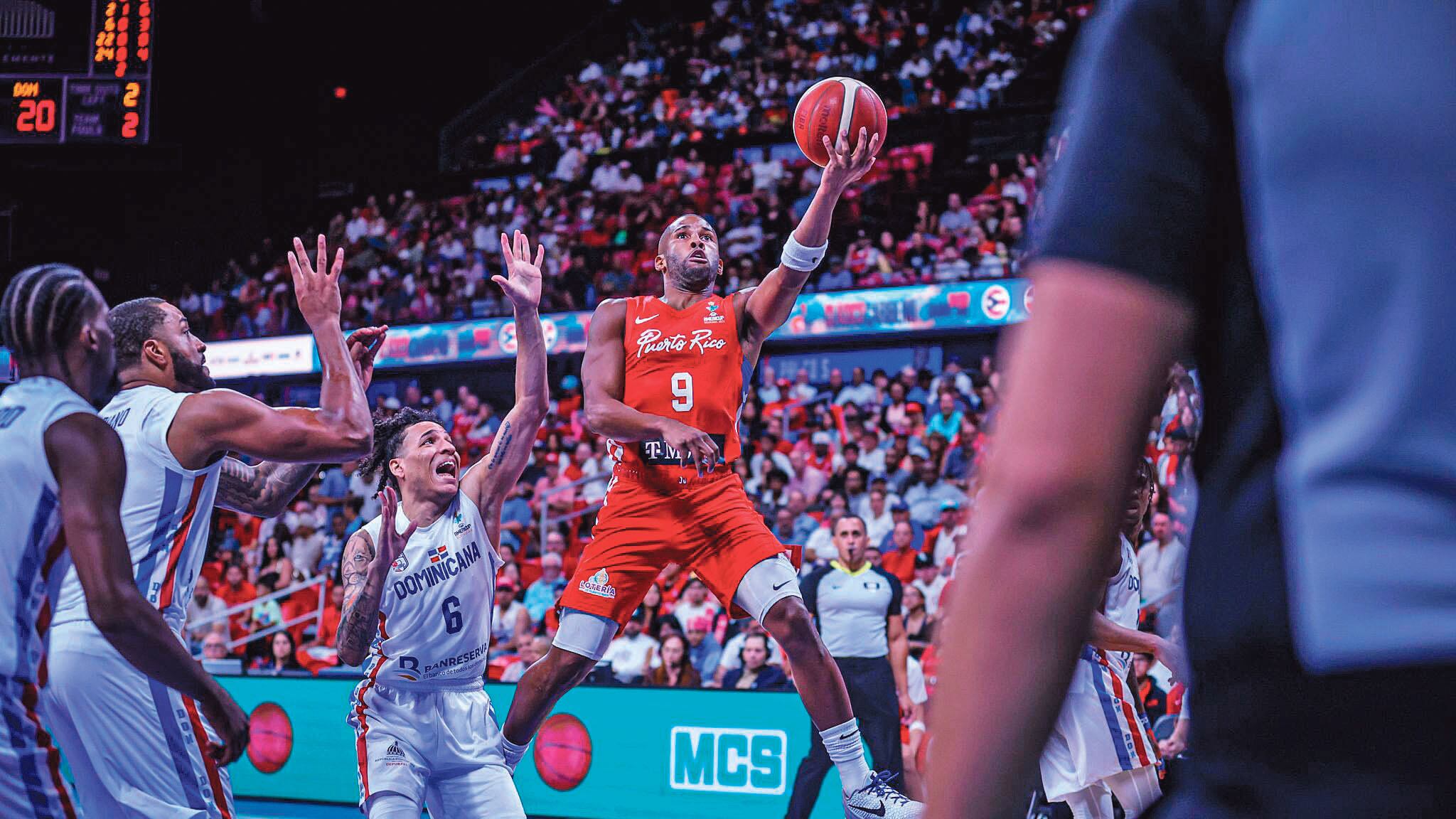 Baloncesto. Puerto Rico contra República Dominicana en el AmeriCup