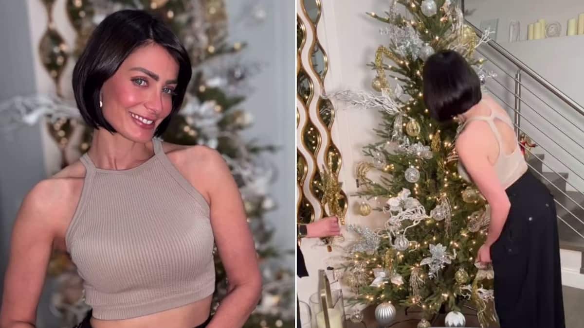 Dayanara Torres armó su arbolito de Navidad junto a su hermana