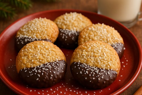 Cómo hacer Galletitas para Santa con chocolate de Dubái y coco