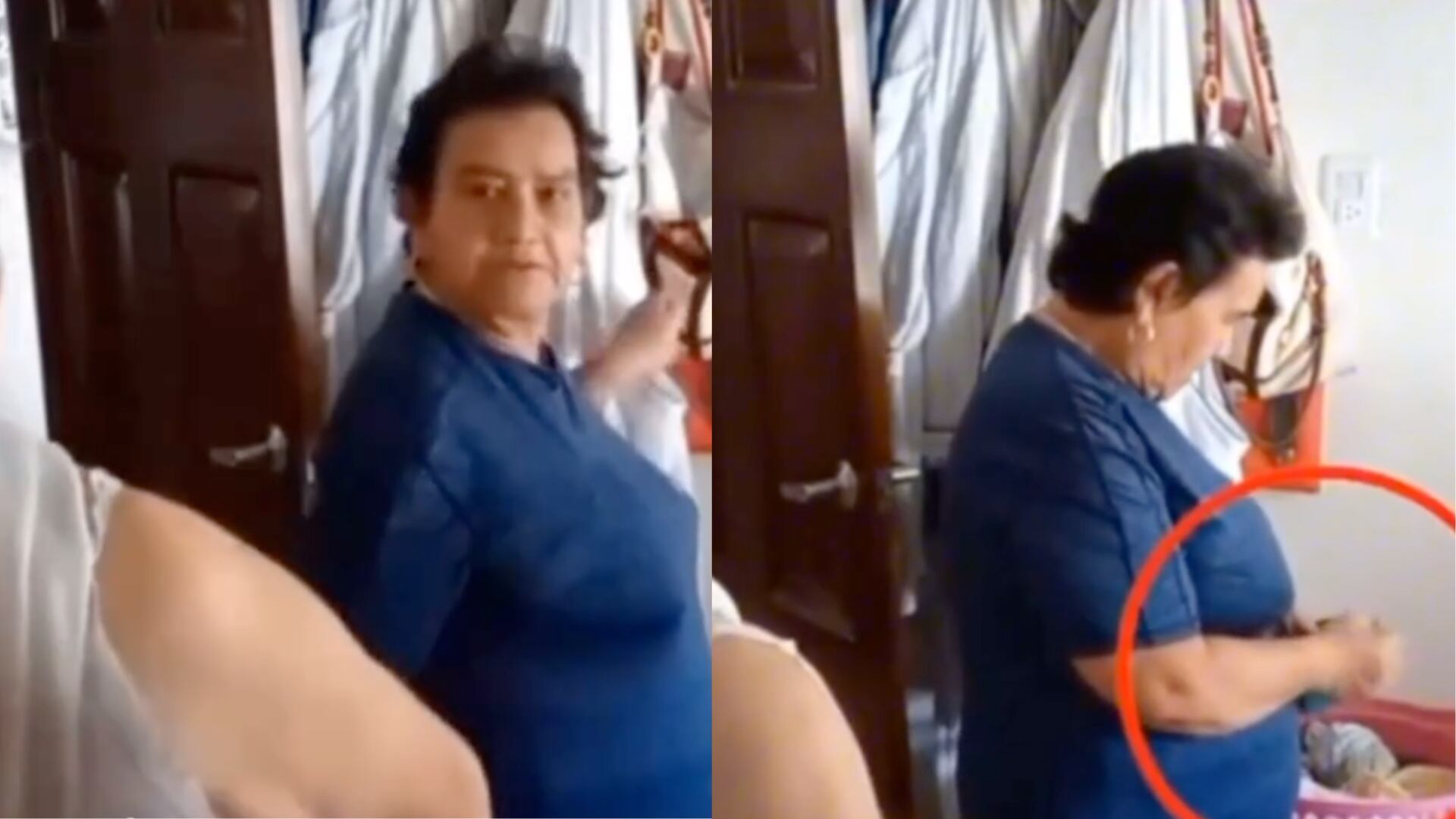 Mujer de la tercera edad fue captada robando mientras fingía llevar la comunión a otra anciana