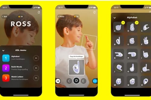 Snapchat lanza nueva función para ayudarte aprender el lenguaje de señas