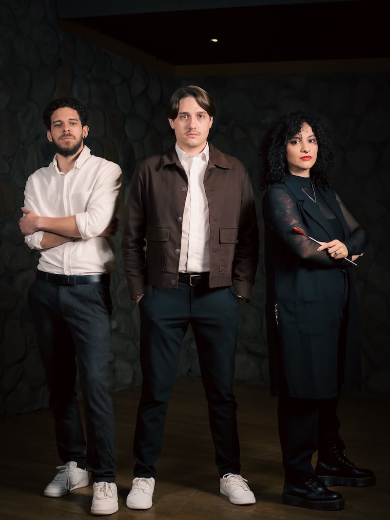 Desde la izquierda, David de León, CEO; Diego González, CFO; y Rocío del Mar Portes, directora artística y musical.