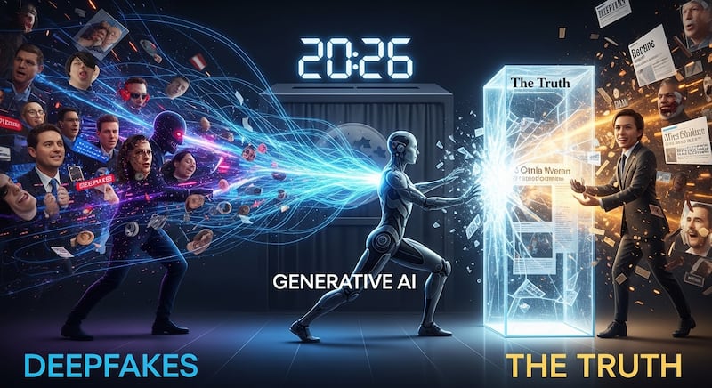 Deepfakes y elecciones - FW/Whisk