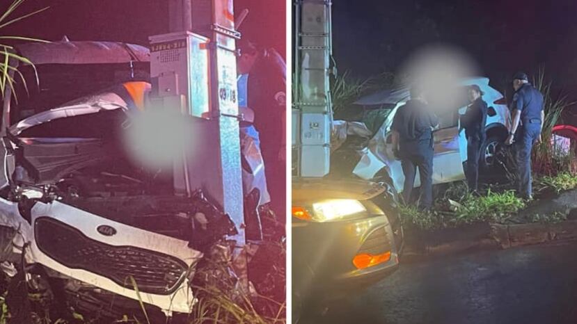 Accidente de auto en Guaynabo.