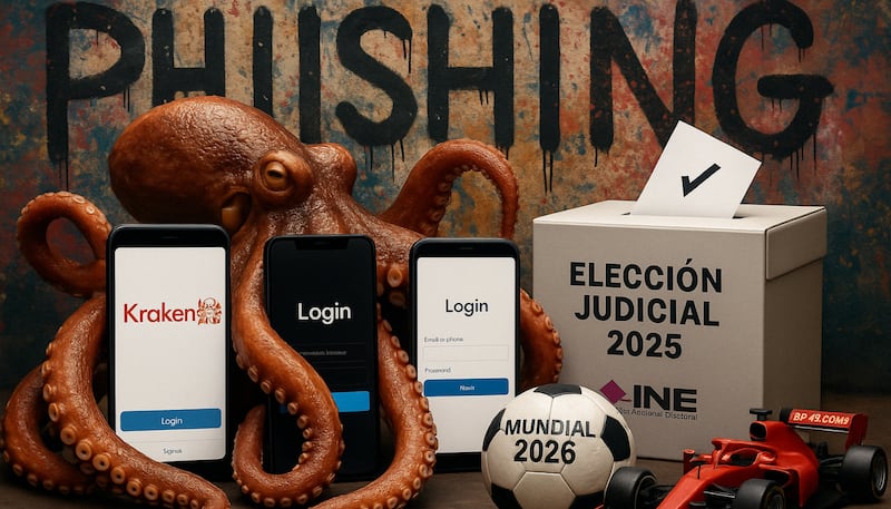 Herramienta Kraken permite suplantar páginas bancarias mexicanas con facilidad para robar datos personales mediante ataques personalizados y en tiempo real.