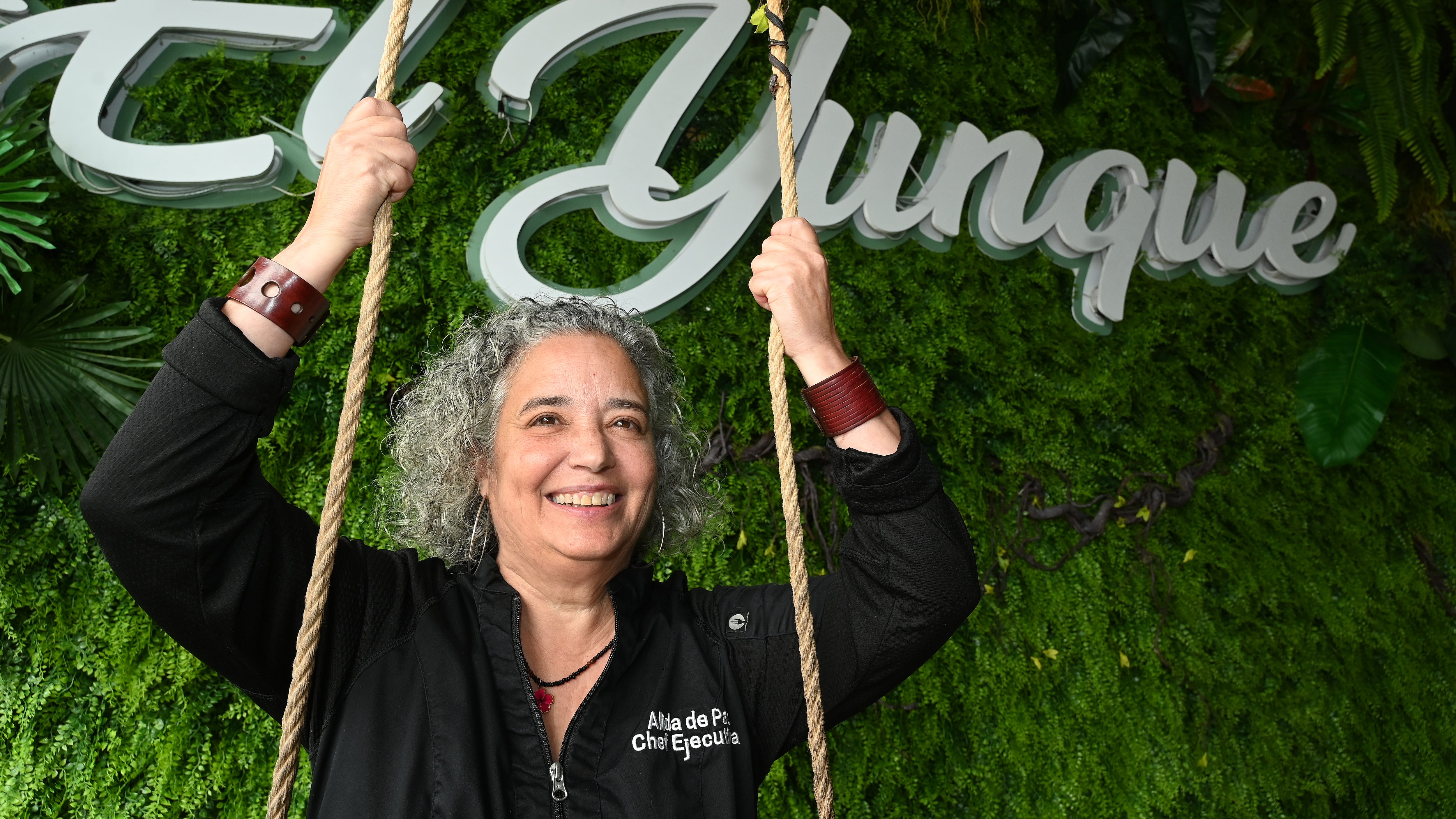 La Chef Alida de Paz. Restaurante el Yunque.